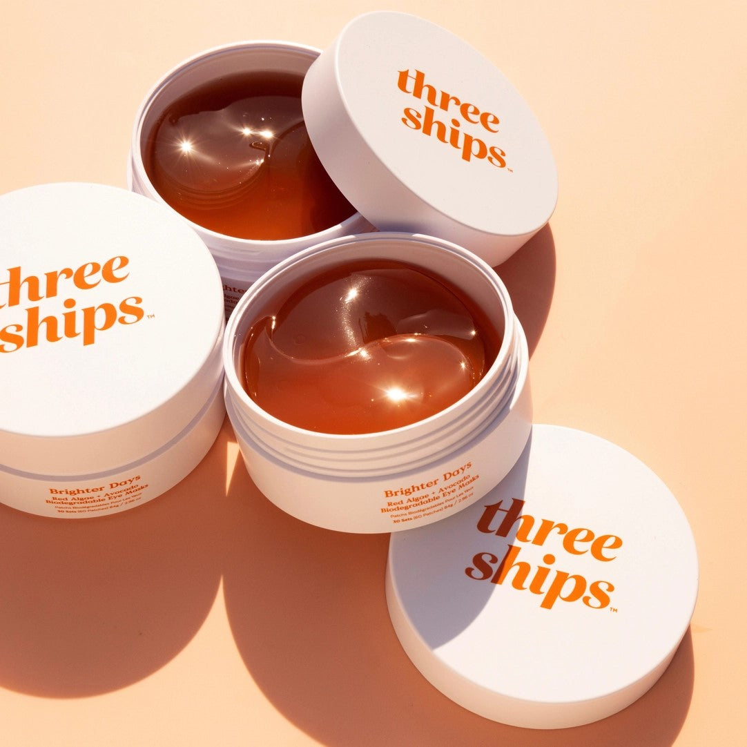 Brighter Days Algae/Avocado Biodegradable Eye Mask (30 sets) | THREE SHIPS BEAUTY