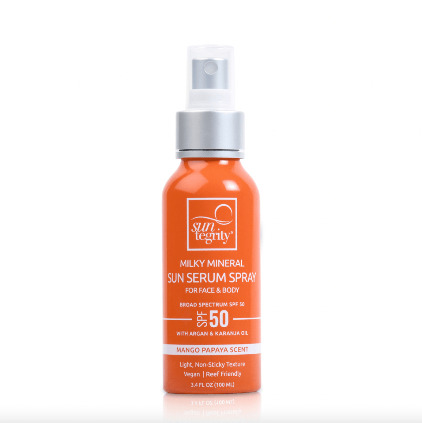 Milky Mineral Sun Serum Spray, Broad Spectrum SPF 50 | SUNTEGRITY