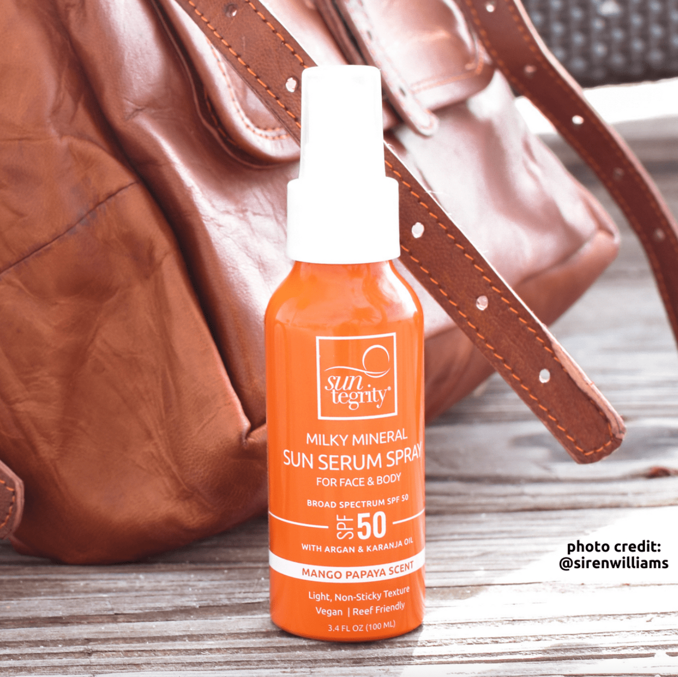 Milky Mineral Sun Serum Spray, Broad Spectrum SPF 50 | SUNTEGRITY