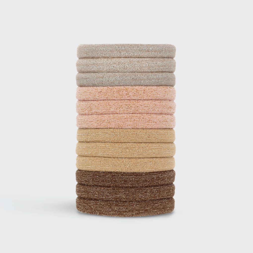 KITSCH Recycled Nylon Glitter Elastics – ROOTS the Beauty Underground