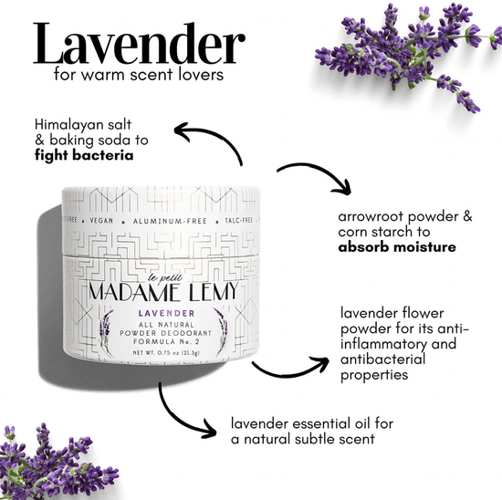 MADAME LEMY | Le Petit Deodorant, Body Powder & Dry Shampoo - Lavender