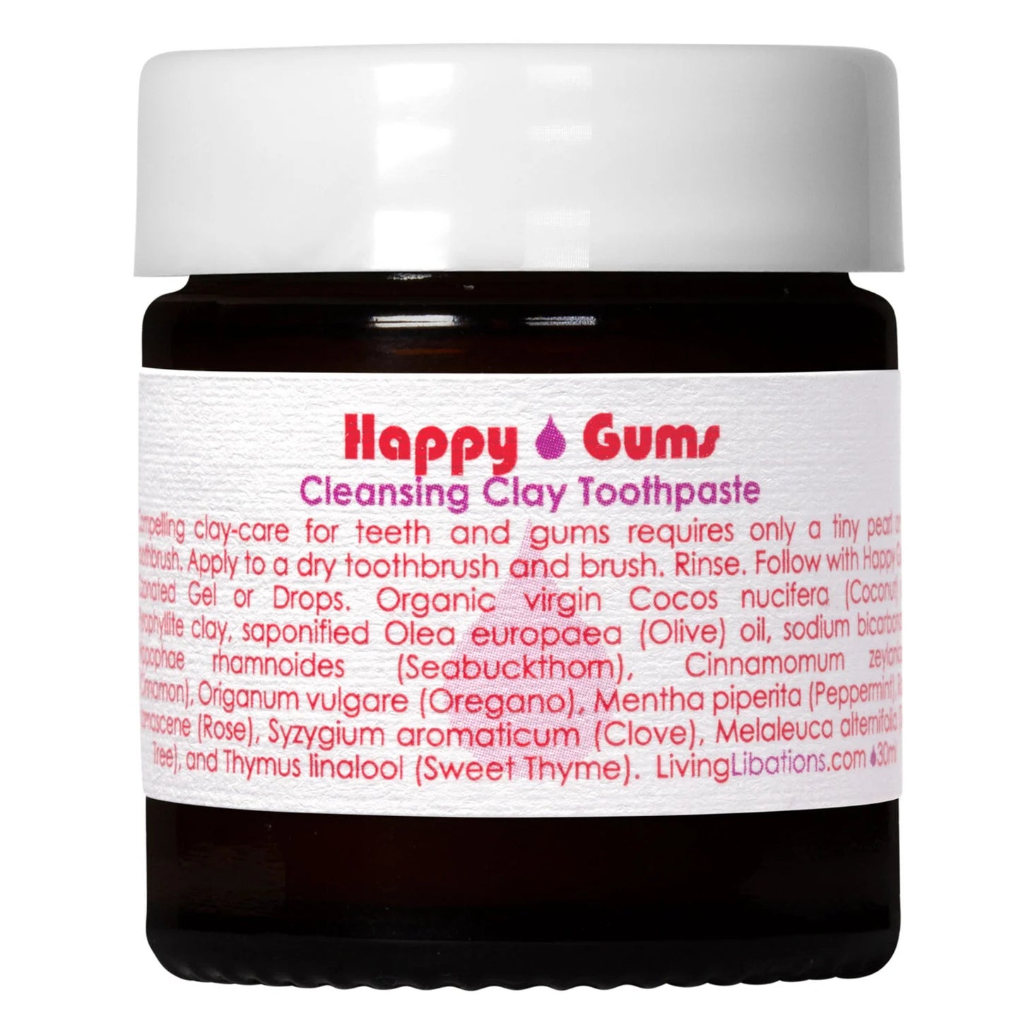 LIVING LIBATIONS | Happy Gums Cleansing Clay Toothpaste