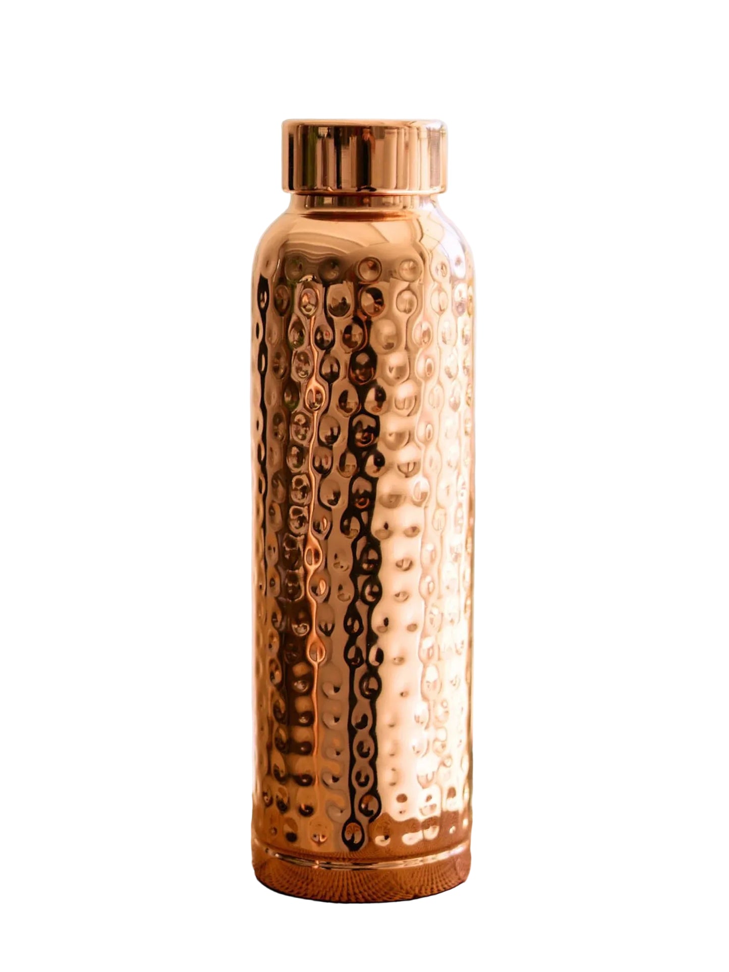 Hammered Pure Copper Water Bottle 950ml | COPPER CULTURE