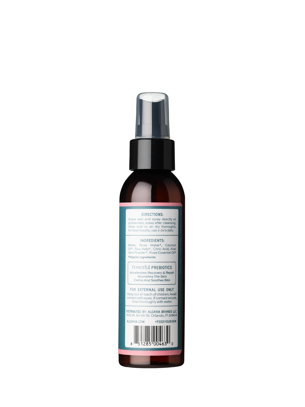 Rose Water Luxe Prebiotic Facial Mist | ALEAVIA