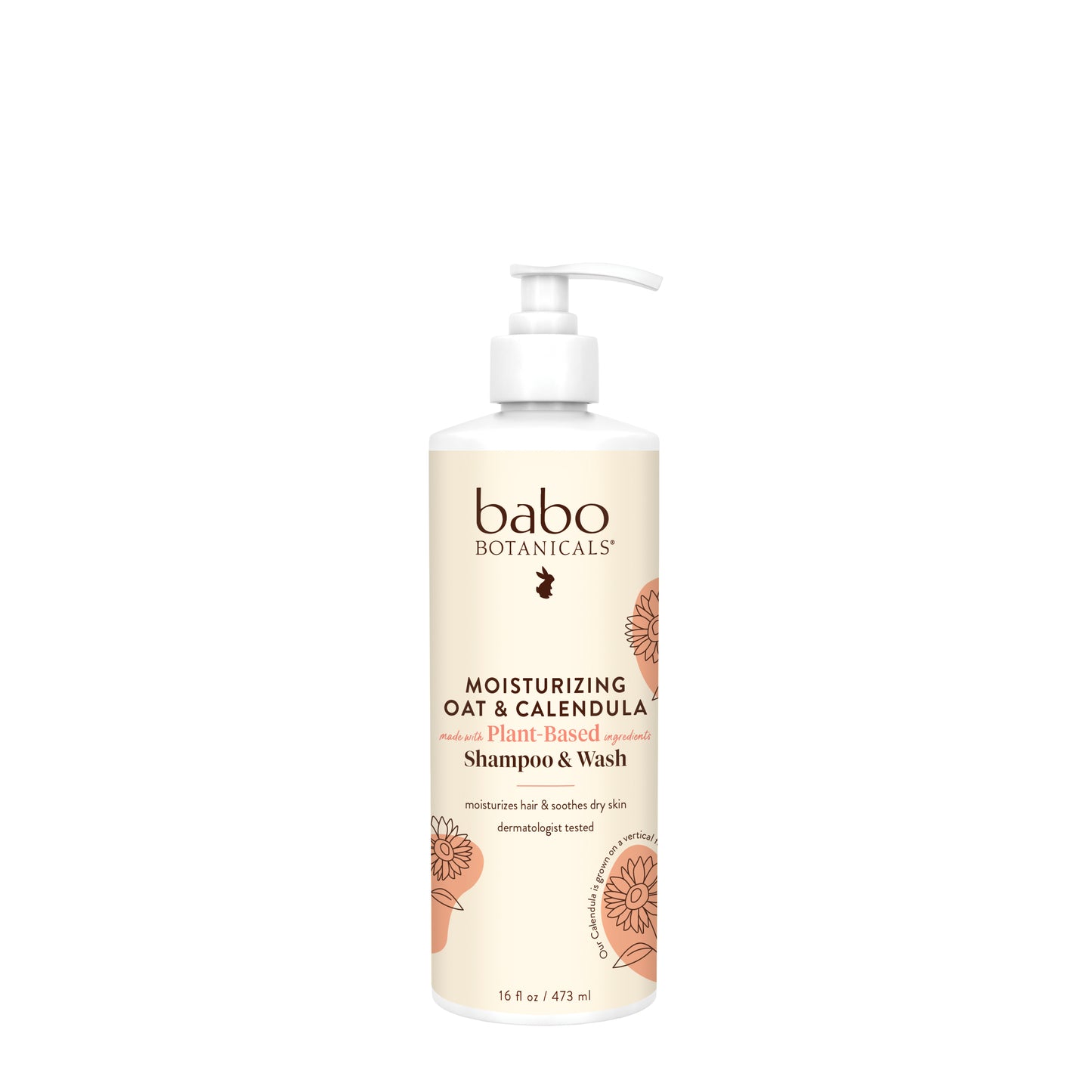 BABO BOTANICALS l Moisturizing Oat & Calendula Shampoo & Wash - 16oz