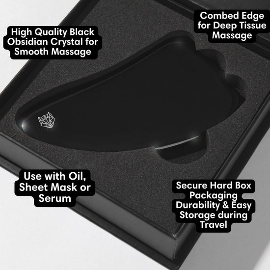 SNOW FOX SKINCARE | Black Obsidian Hot Stone Gua Sha