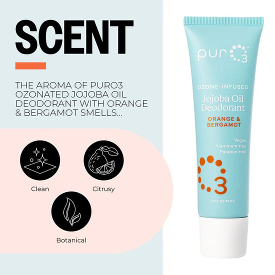 Ozonated Oil Deodorant - Jojoba W/Orange & Bergamot | PURO3