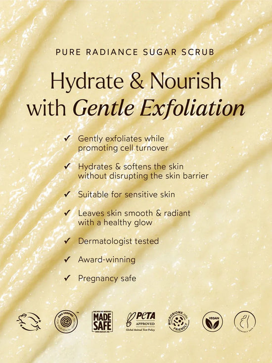 Pure Radiance Sugar Exfoliating Body Scrub | TRUE BOTANICALS