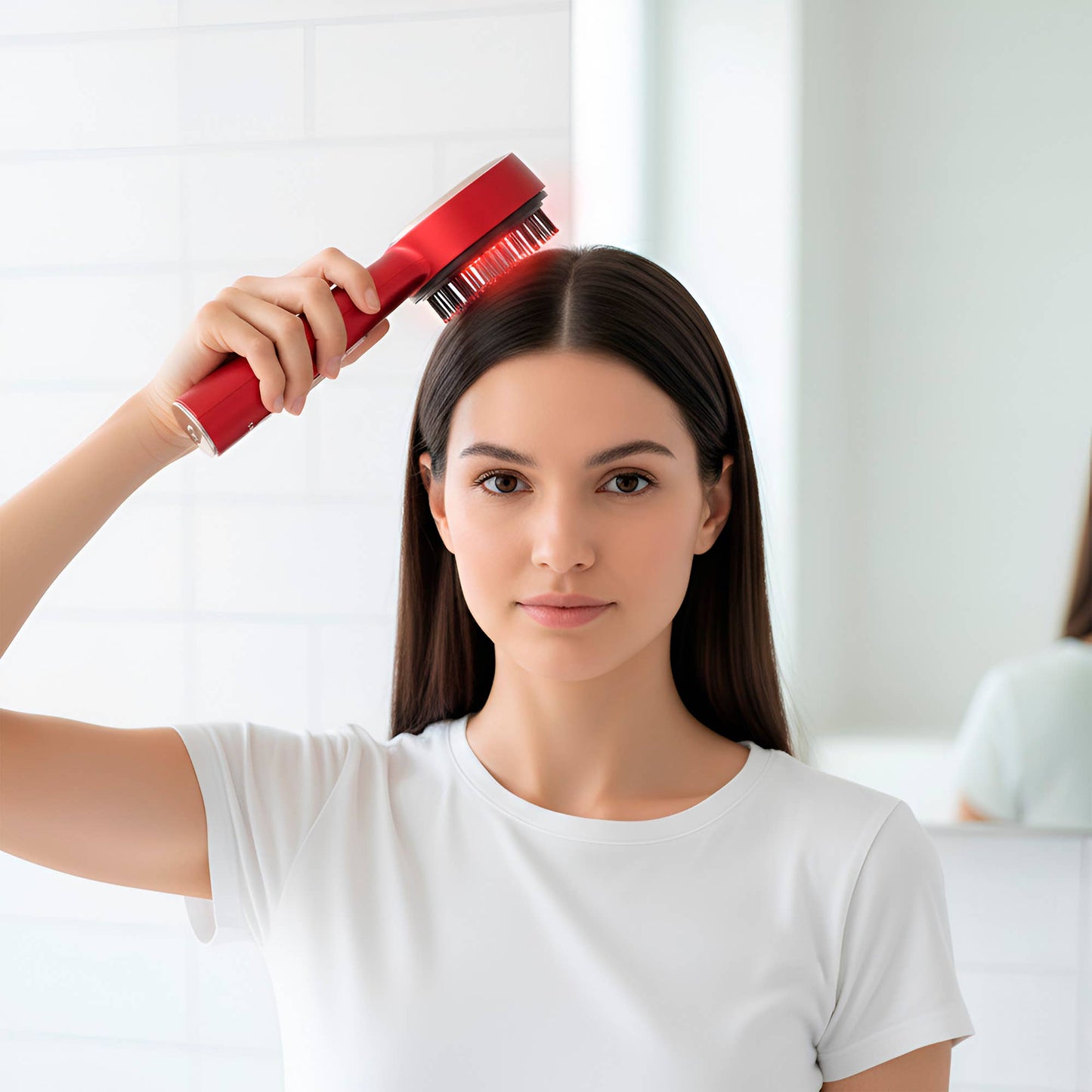 3-in-1 LED Therapy Scalp & Hair Treatment Brush | PURSONIC