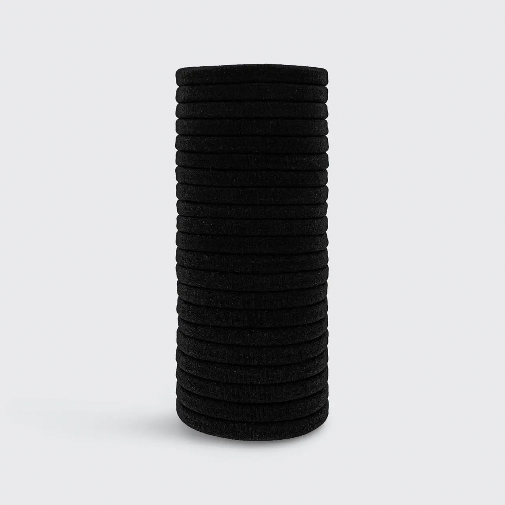 KITSCH EcoFriendly Nylon Elastics 20pc set Black ROOTS Beauty