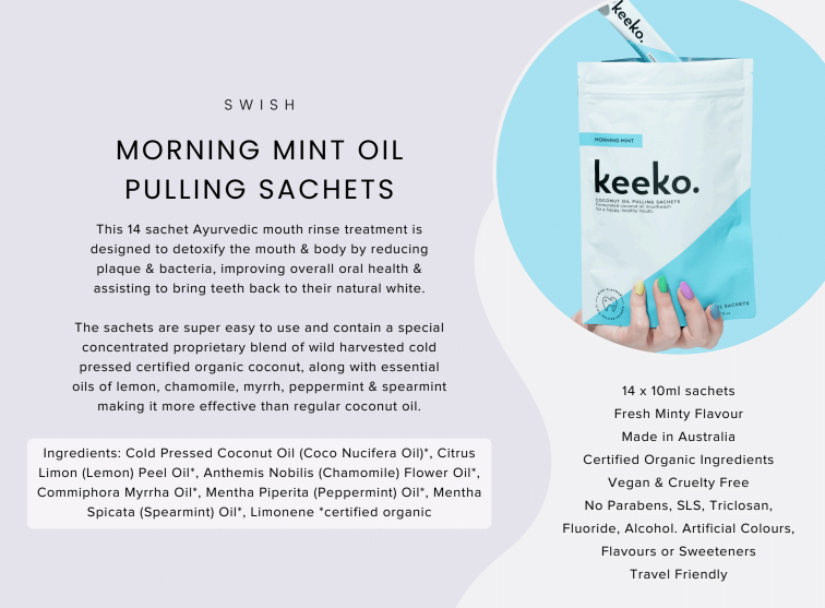 KEEKO | Morning Mint Oil Pulling Sachets