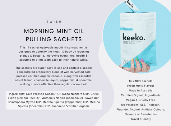 KEEKO | Morning Mint Oil Pulling Sachets