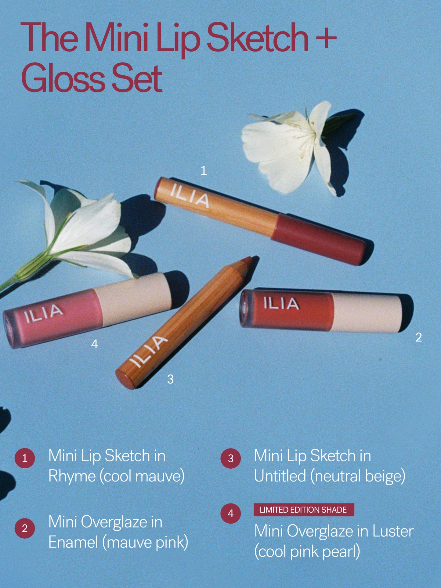 The Mini Lip Sketch + Gloss Set | ILIA