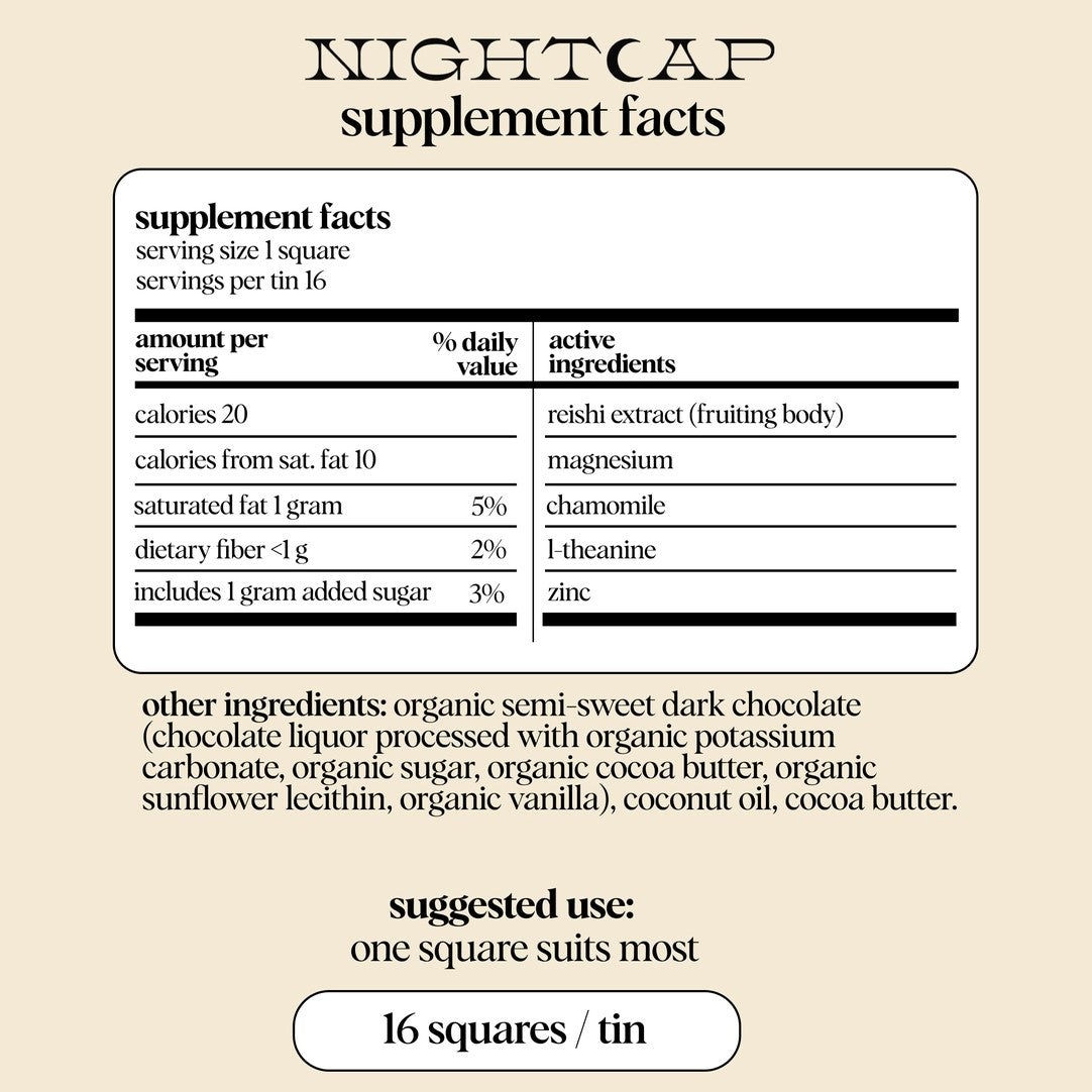 ALICE | Nightcap Mushroom Chocolates For Deep Sleep