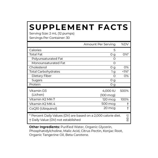 CYMBIOTIKA | Liposomal Vitamin D3 + K2+ CoQ10