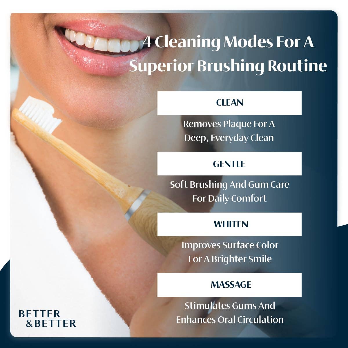 Bamboo Sonic Toothbrush (2.0) | BETTER & BETTER