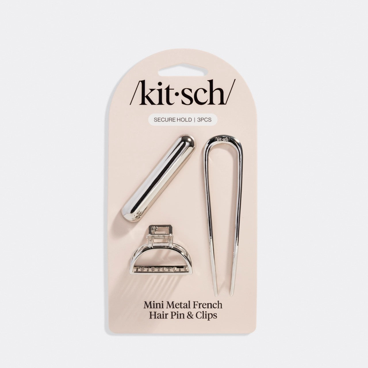 Mini Metal French Hair Pin 3pc Set | KITSCH
