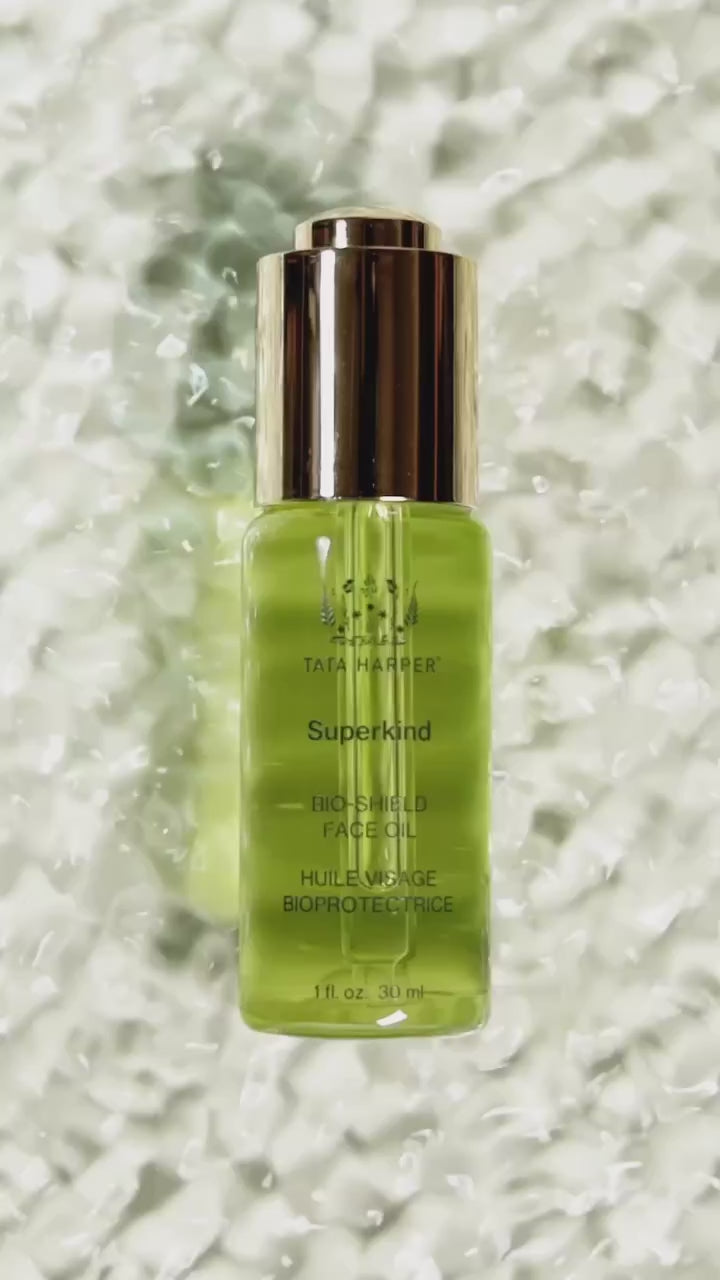 Load and play video in Gallery viewer, TATA HARPER | Superkind Bio-Shield Face Oil
