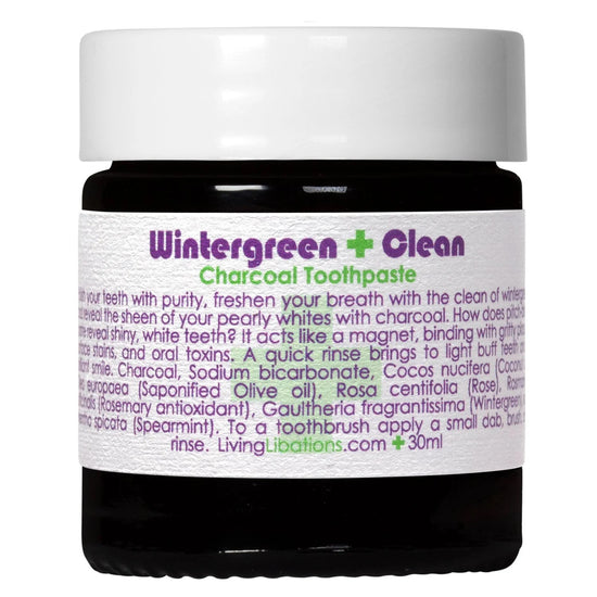 LIVING LIBATIONS | Wintergreen Charcoal Toothpaste