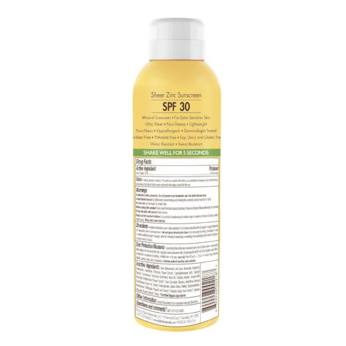 BABO BOTANICALS | Sheer Zinc Continuous Spray Sunscreen SPF 30