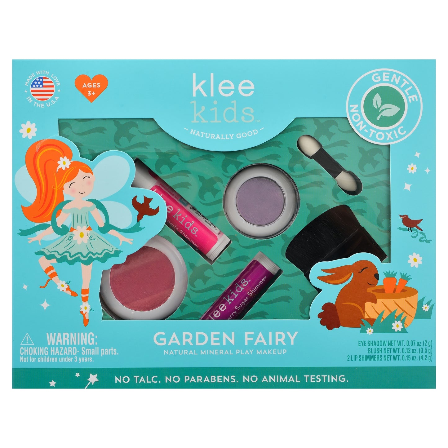 Natural Pretend Play Makeup Kit for Girls Paraben-free, DYE-free