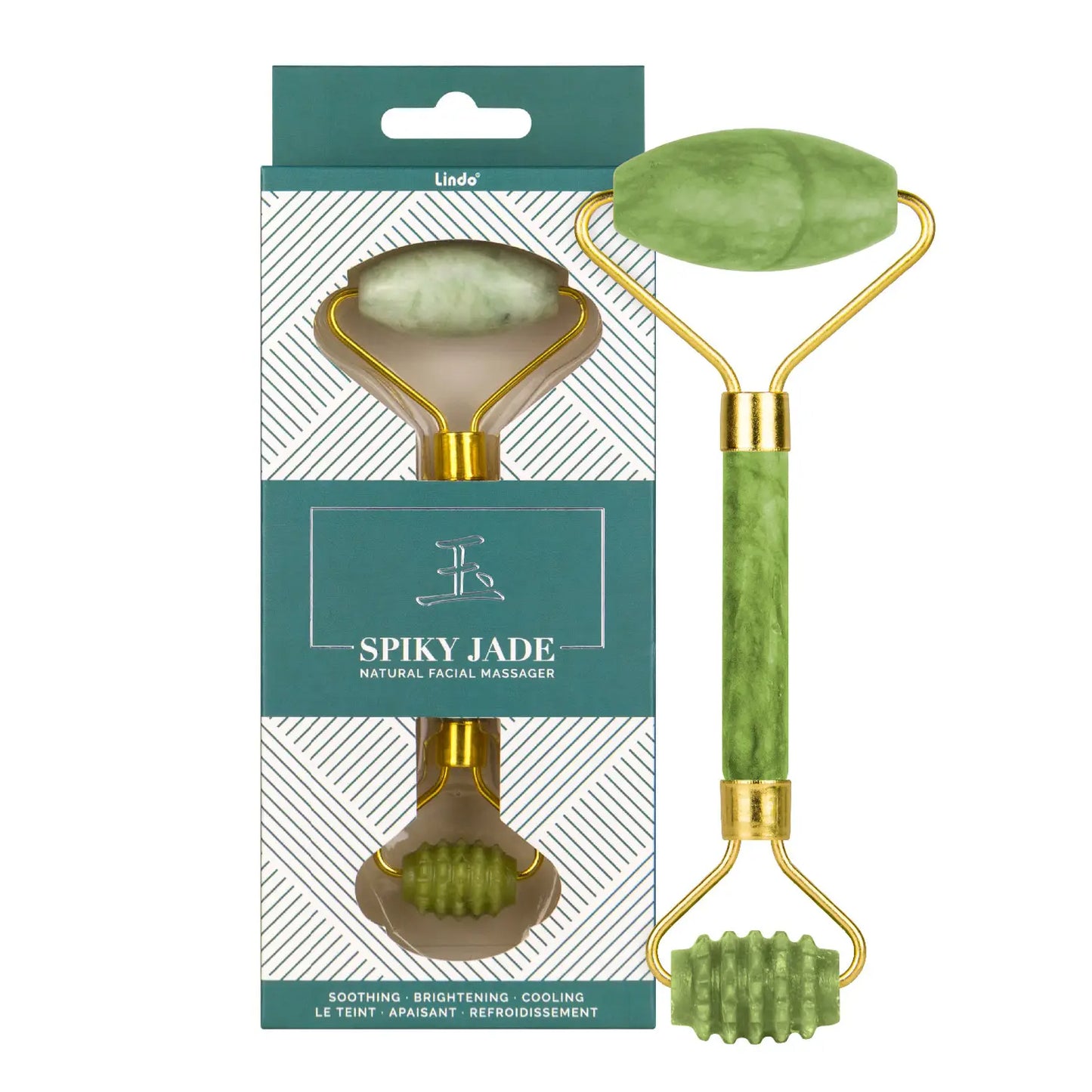 LINDO Spiky Jade Facial Roller
