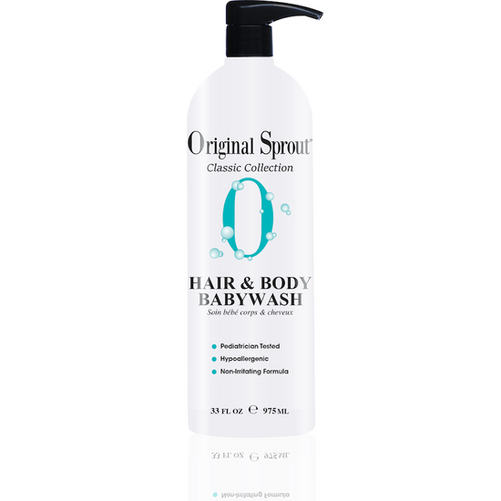 Natural Hair Care Organic Baby Shampoo ORIGINAL SPROUT Hair & Body Baby Wash