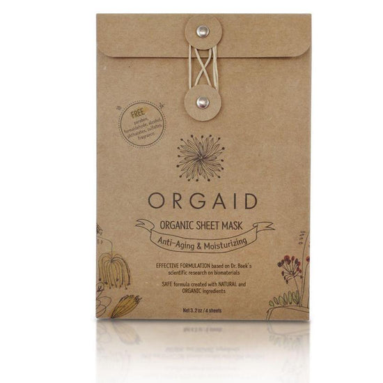Orgaid Anti-aging Sheet Mask Clean Beauty Products and Natural Skincare