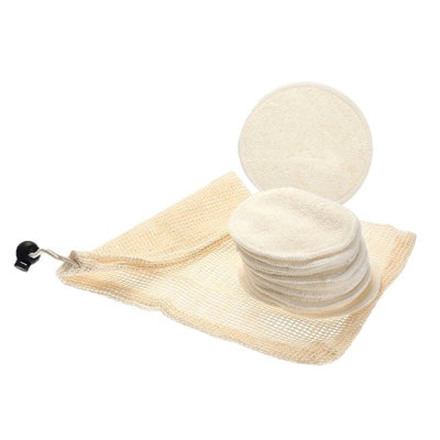 ROOTS Bamboo Cotton Rounds Reusable Cotton Pads for Clean Beauty Skincare