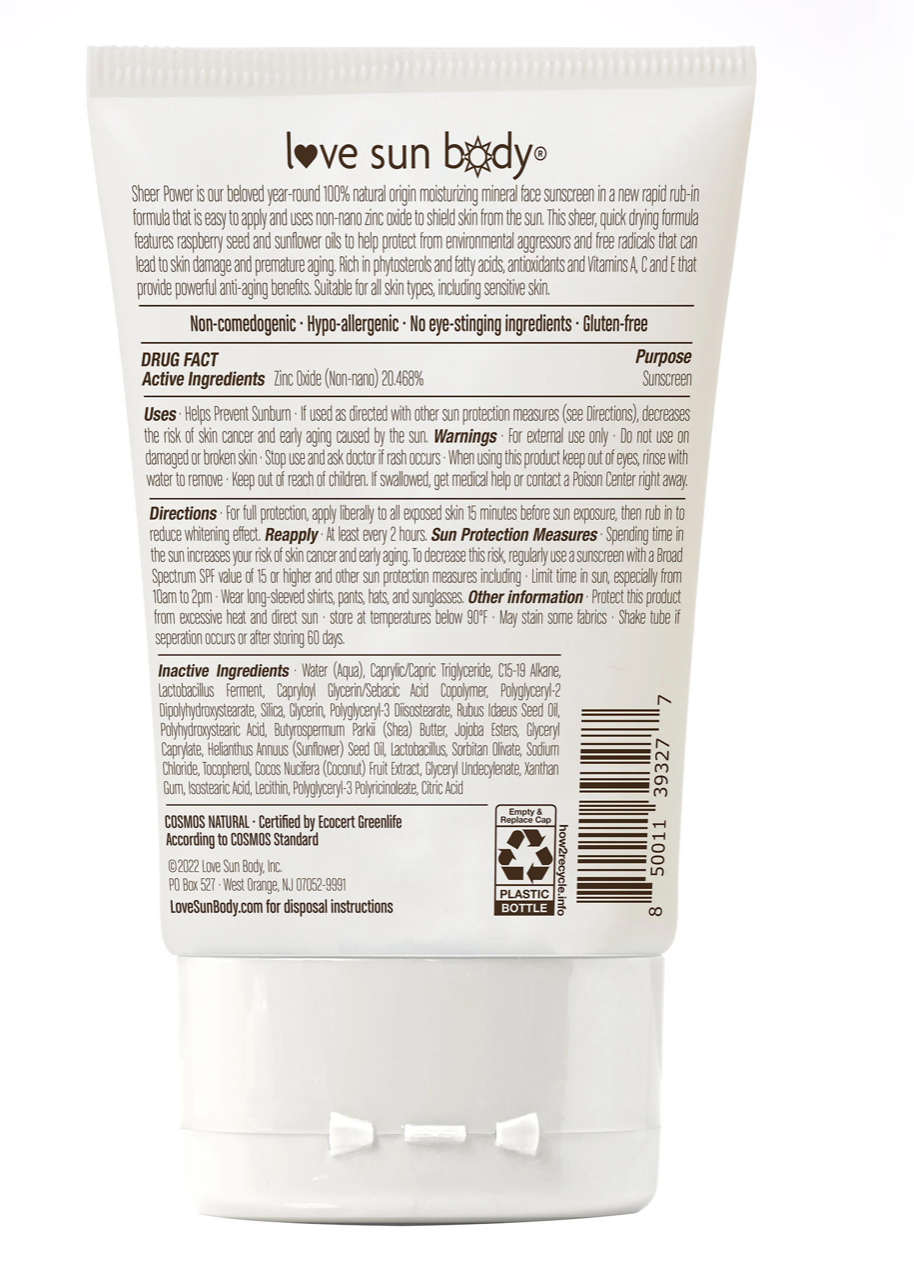 Load image into Gallery viewer, LOVE SUN BODY | Sheer Perfection Mineral Body Sunscreen SPF 30
