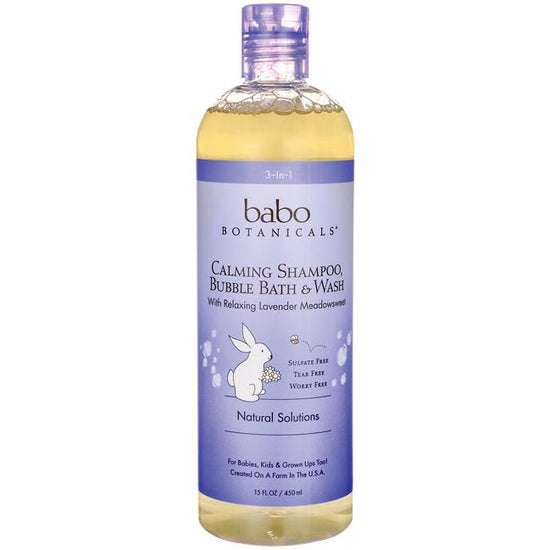 Babo Botanicals Calming Shampoo, Bubble Bath & Wash