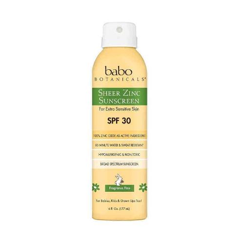 BABO BOTANICALS Sheer Zinc Continuous Spray Sunscreen SPF 30